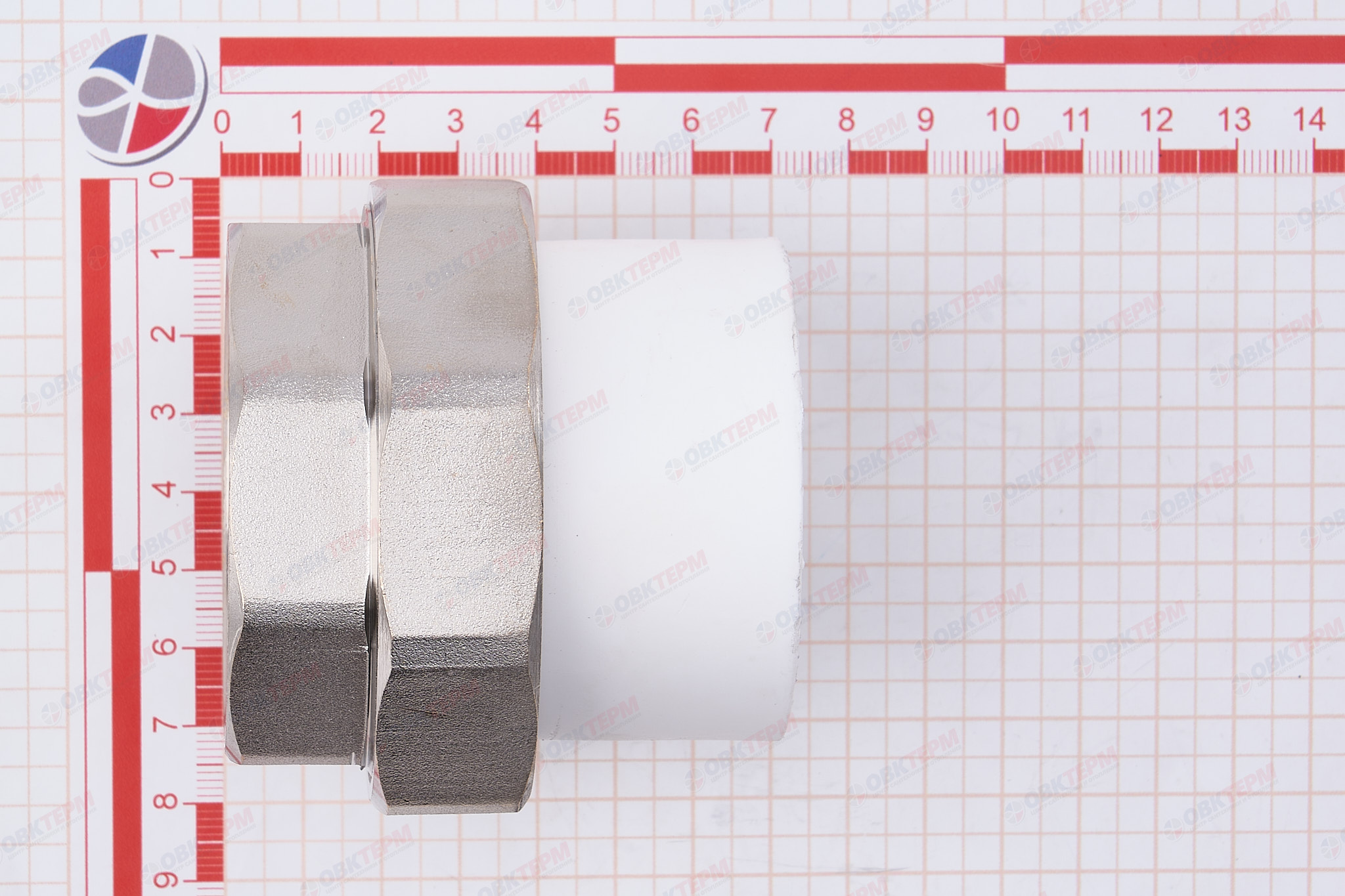 Разборное соединение 50 * 2" в    (белый)  TIM - миниатюра №6