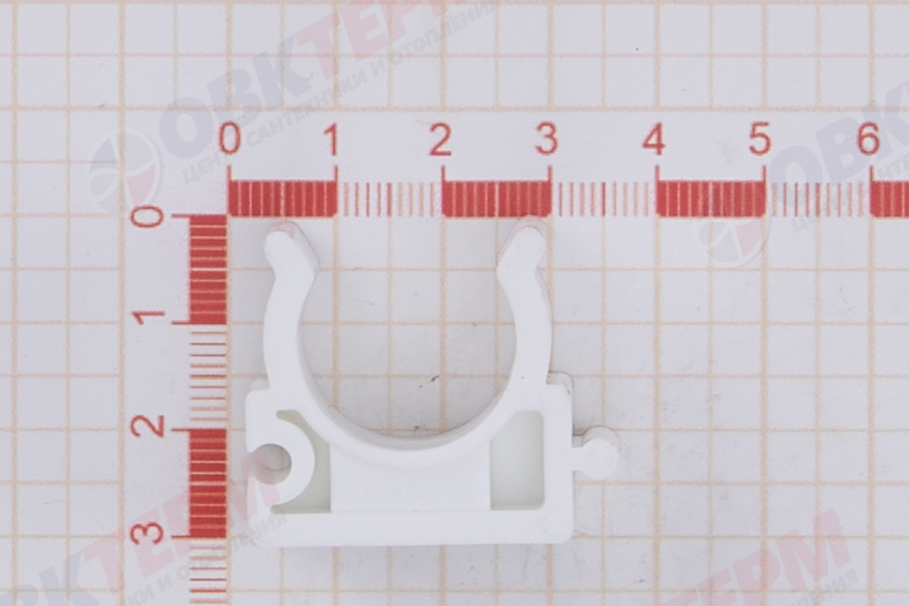 Крепление   20  без защелки  БЕЛОЕ PP-R     (RTP)    (450/75) - Изображение №4