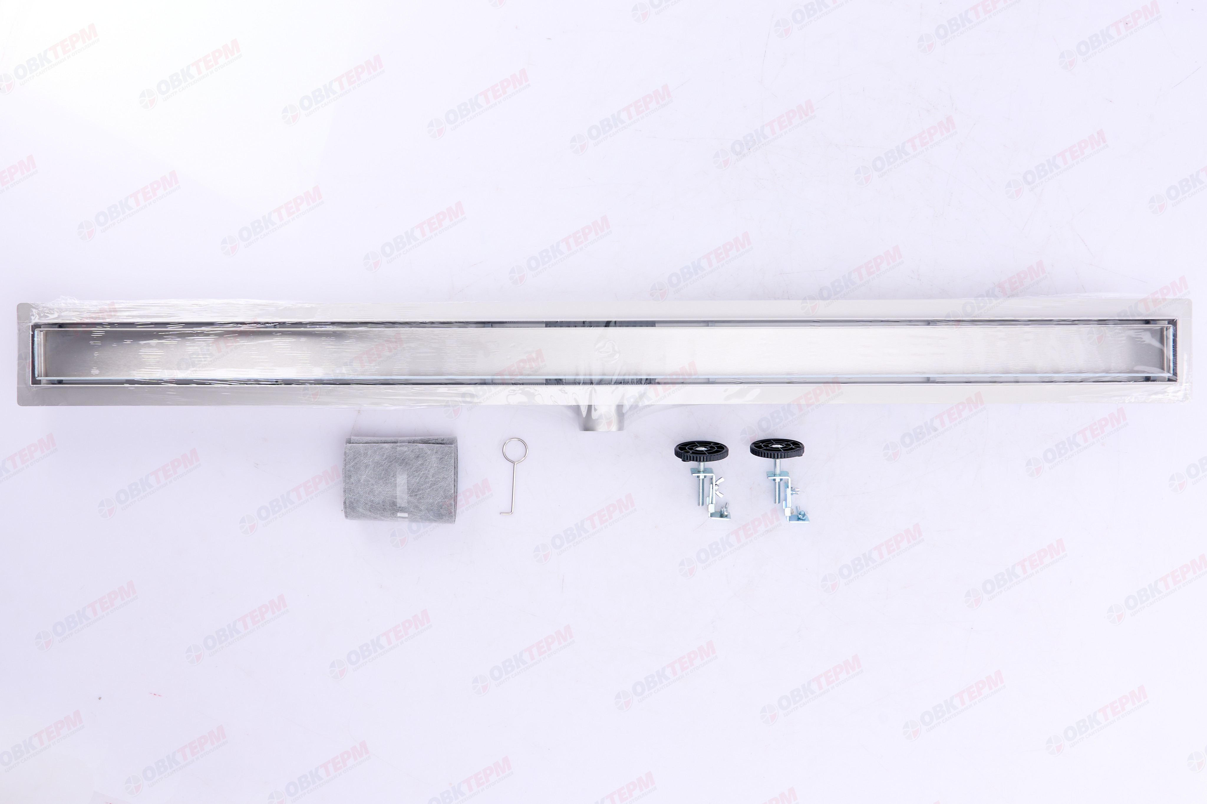 Трап-лоток120 см под кладку плитки нерж (сухой +гидрозатвор) TIM BAD4512002 (1шт/5шт упак) - Изображение №4