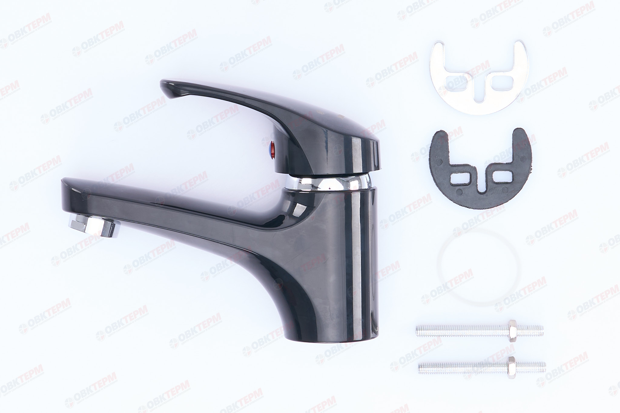 Смеситель д/умывальника PLAMIX AFINA-001 Black /ABS-пластик (без подводки) (48 шт/ящ) - Изображение №4