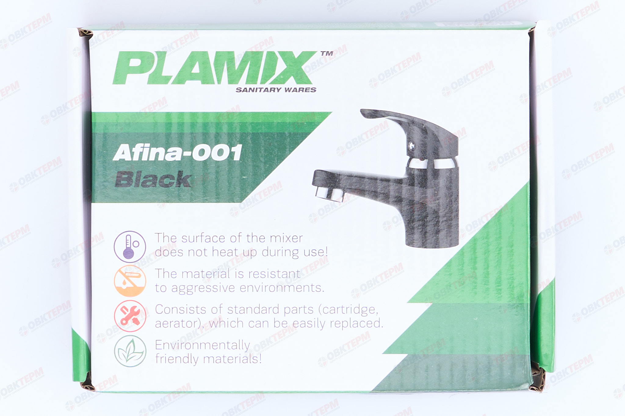 Смеситель д/умывальника PLAMIX AFINA-001 Black /ABS-пластик (без подводки) (48 шт/ящ) - миниатюра №7