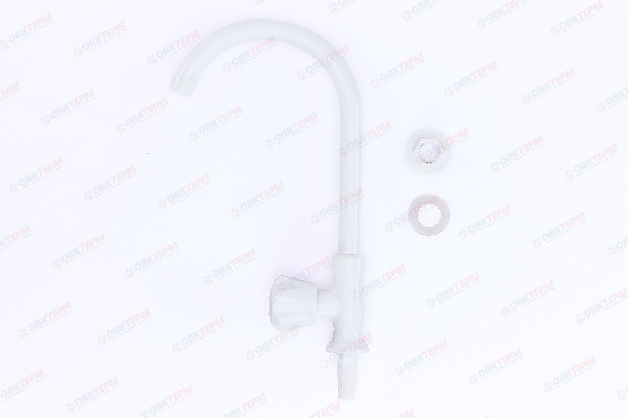 Смеситель моно для холодной воды PLAMIX MONO-005 White (40 шт/ящ) - миниатюра №7