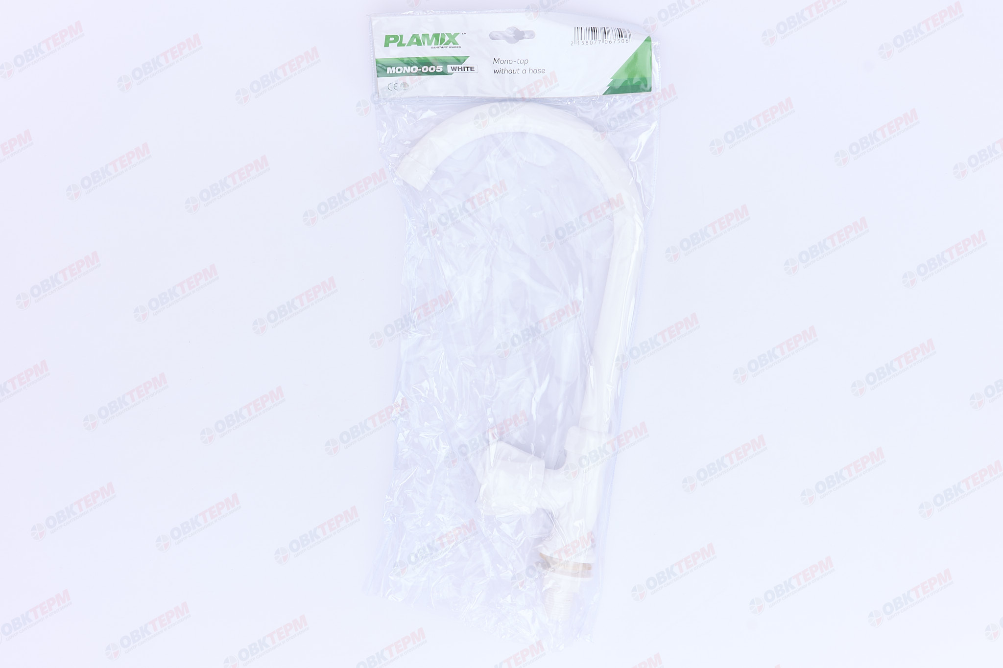 Смеситель моно для холодной воды PLAMIX MONO-005 White (40 шт/ящ) - миниатюра №9