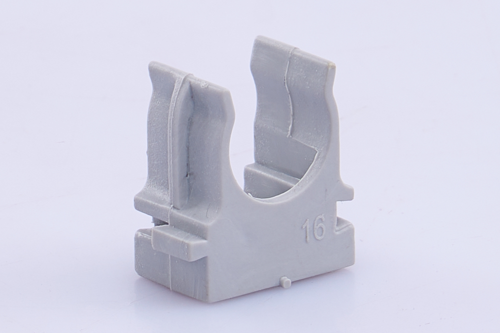 Крепеж-клипса для монтажного пистолета D16 серая AGIS Profile 100шт - Изображение №2