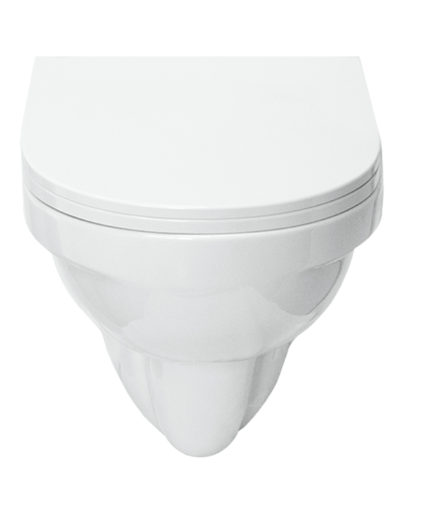 Унитаз подвесной SANITA LUX  Best (Сиденье дюропласт, SC, Clip UP) В346xГ495xШ386 - Изображение №5