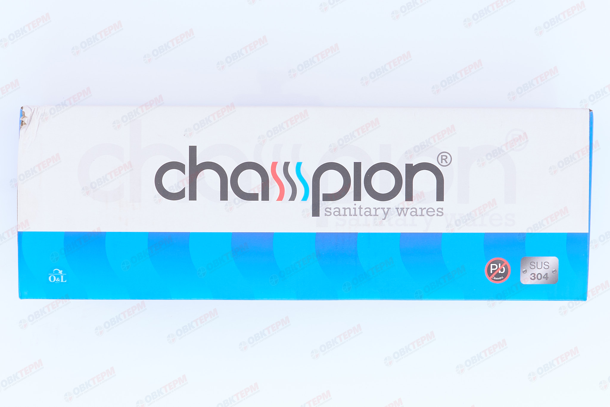 Смеситель д/ванны нерж/сталь CHAMPION SUS-006 (EURO) CHROME Ø40 (12 шт/ящ) - миниатюра №6