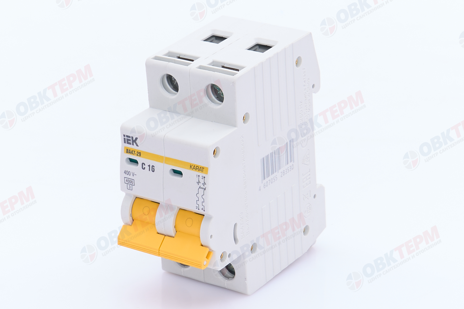 Выключатель автоматический модульный 2п C 16А 4.5кА ВА47-29 KARAT IEK - Изображение №2