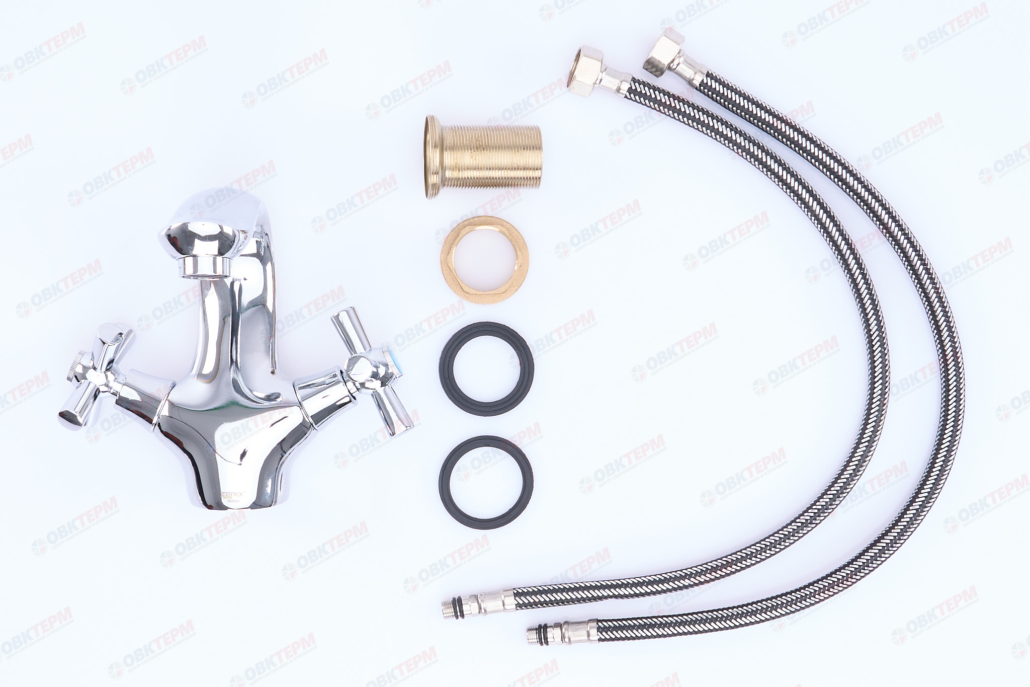 Смеситель д/умывальника буксовый ZERIX MED-A 722 ГАЙКА (10 шт/ящ) - Изображение №4