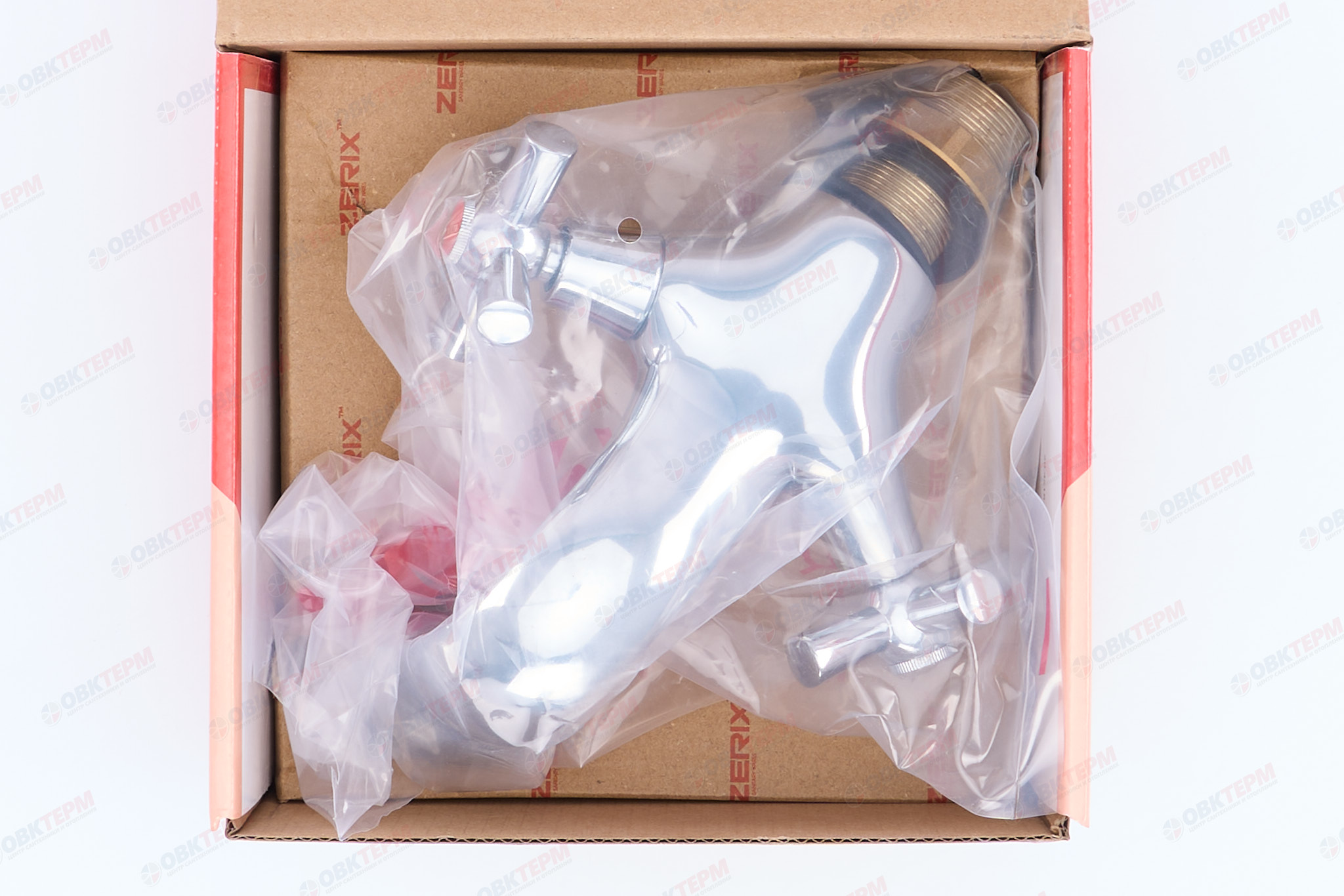 Смеситель д/умывальника буксовый ZERIX MED-A 722 ГАЙКА (10 шт/ящ) - миниатюра №6