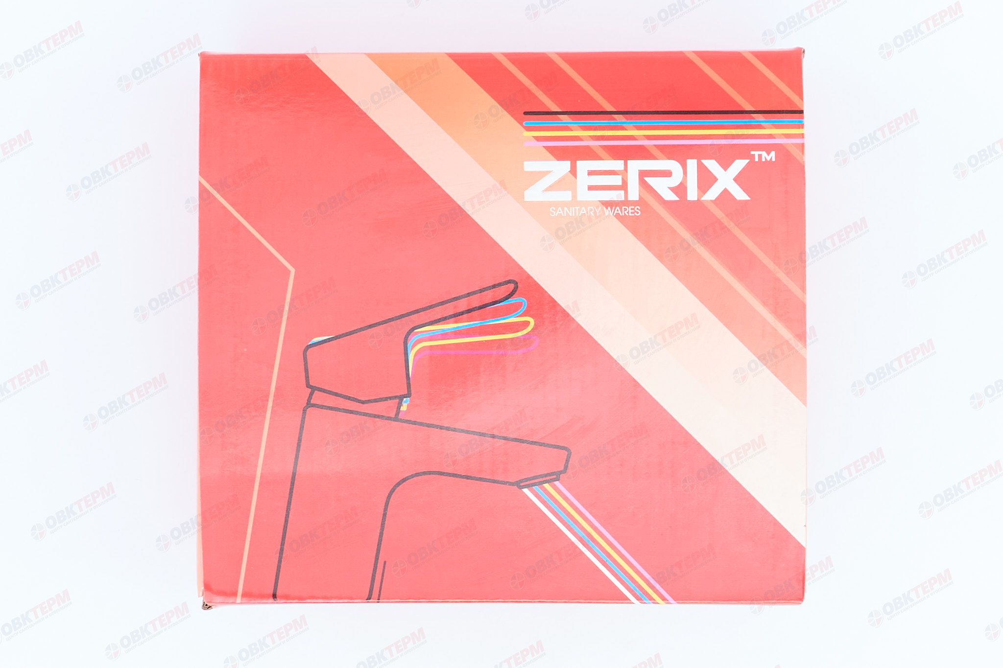 Смеситель д/умывальника буксовый ZERIX MED-A 722 ГАЙКА (10 шт/ящ) - миниатюра №7