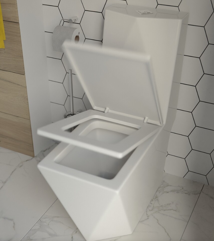 Унитаз-моноблок EVA GOLD T1029 сиденье ДП. арматура (с гофрой и подводкой) - миниатюра №8