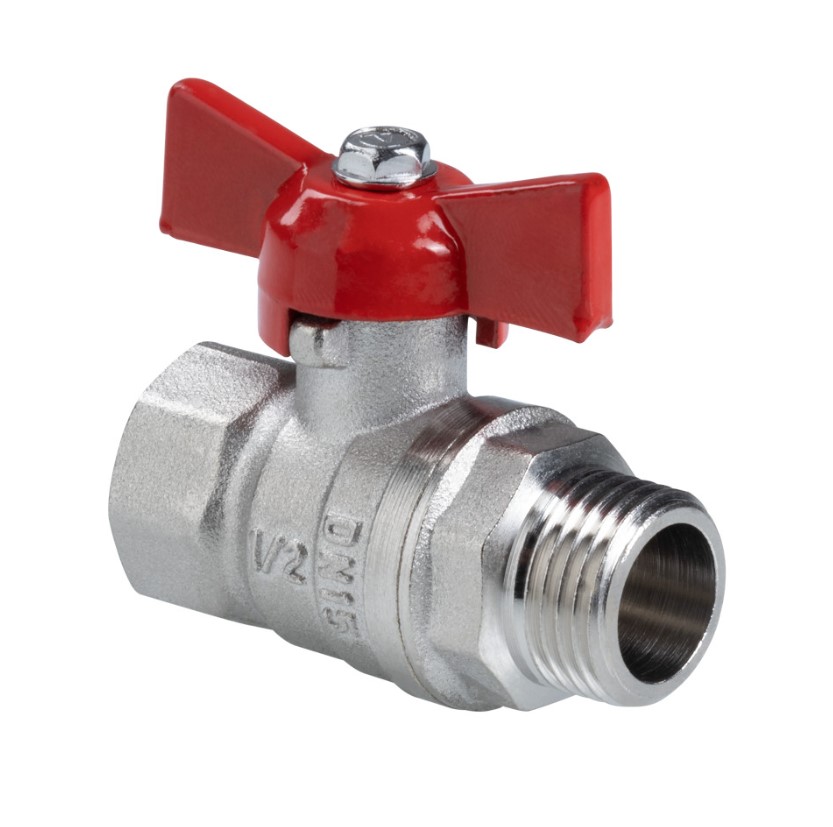 Кран шаровый        Valtec      1/2" ВН  бабочка ГОСТ  (12/192) - миниатюра №2