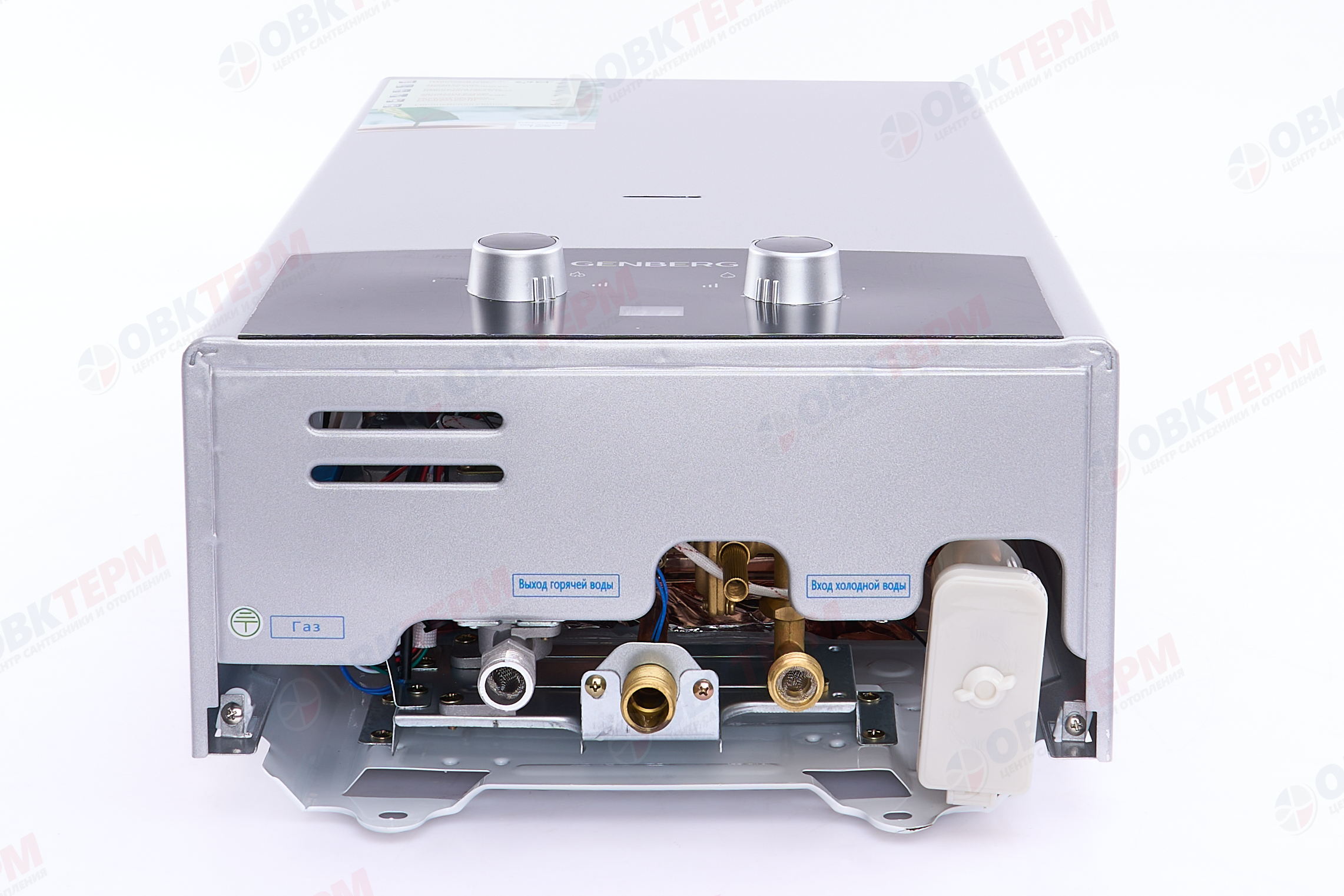 Колонка газовая  GENBERG 310.01 ПРЕМИУМ   10л. СЕРЕБРО  (ШxВxГ) (ШxВxГ) 340x590x180 мм - Изображение №2