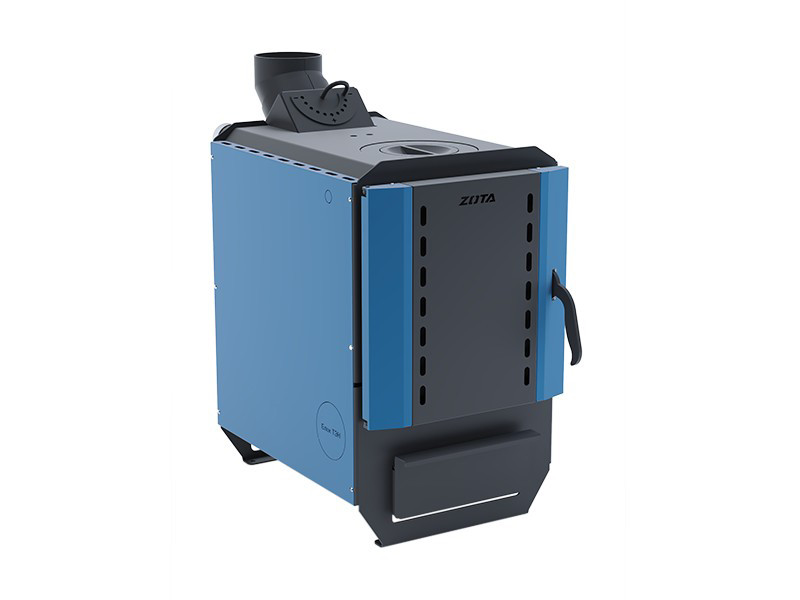 Котел твердотопливный    Box  10 кВт (выход назад) (с плитой) Ø120, max 3 bar      ZOTA - Изображение №1