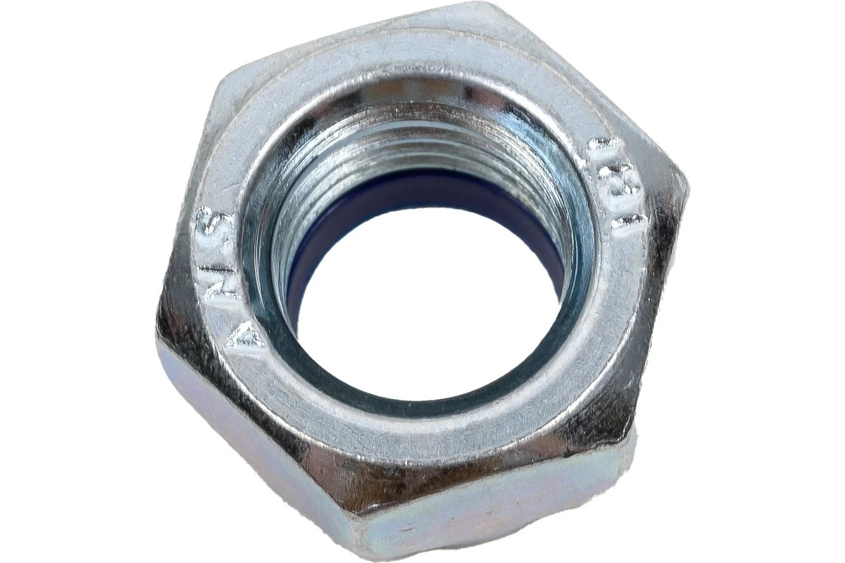 Гайка шестигранная М18.0 кл.пр. 6 (DIN985) Р (самостоп.) (уп. 2 шт.) Металвис - Изображение №2