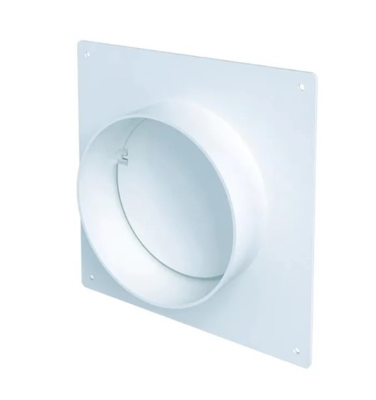 Соединитель круглых каналов d 125 мм с накладной пластиной, с клапаном Эвент - Изображение №1