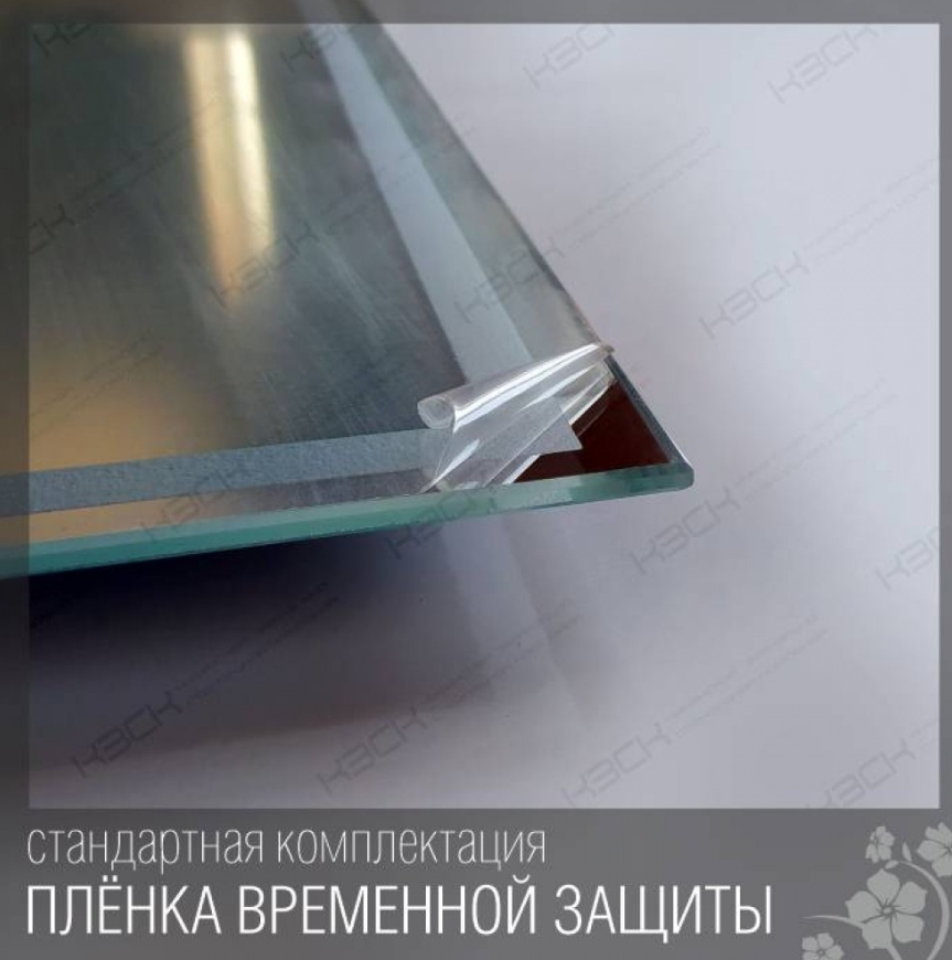 Зеркало  800х600 прямоугольное  LED подс.6500К 9,6 Вт/м с сенс.выкл., унив. крепление КЗСК - миниатюра №6
