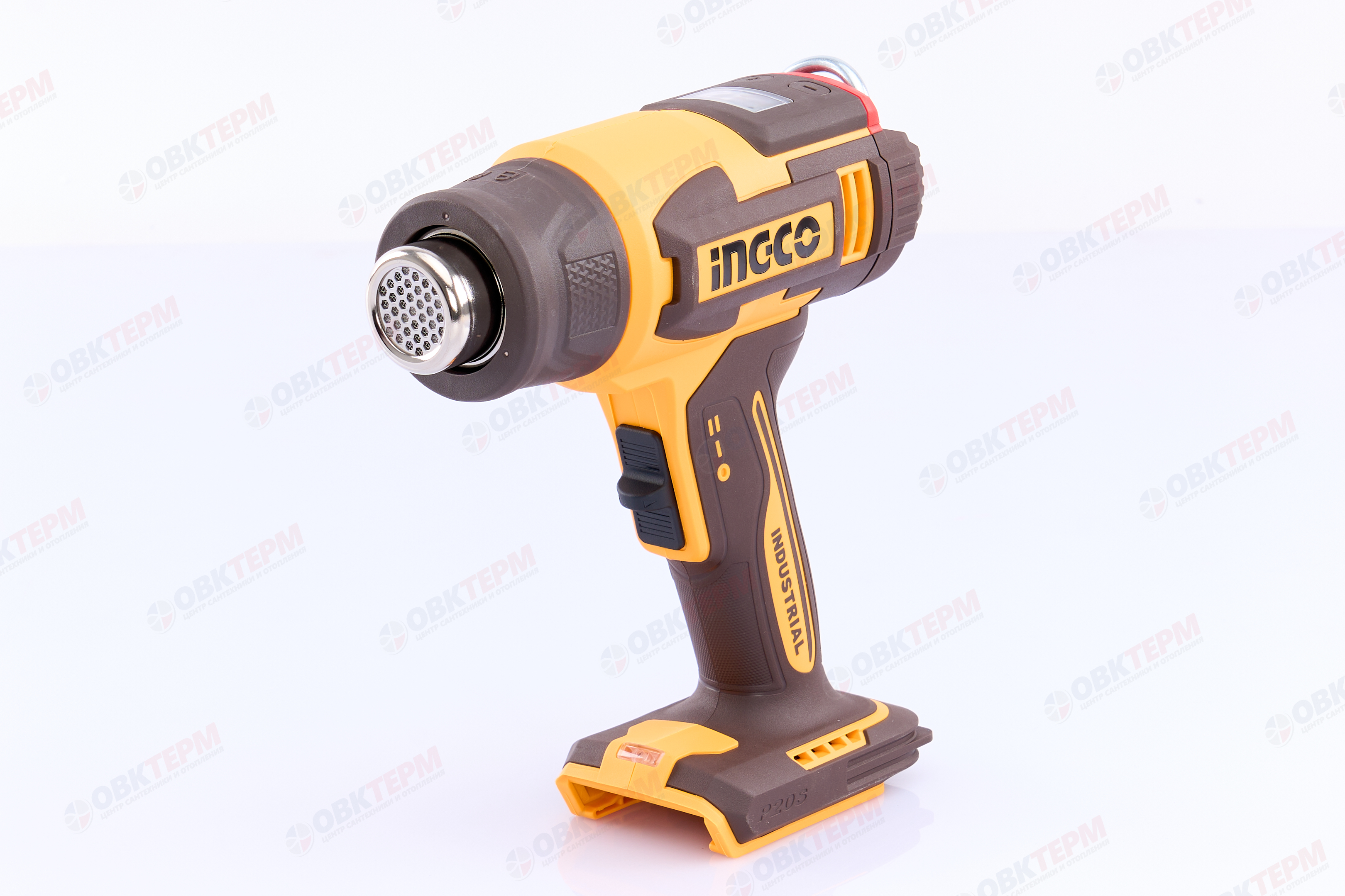 Фен строительный аккум. 20V MAX INGCO INDUSTRIAL (20В, 30-300/30-550°C, ЖК-дисплей, без АКБ и ЗУ) - Изображение №2
