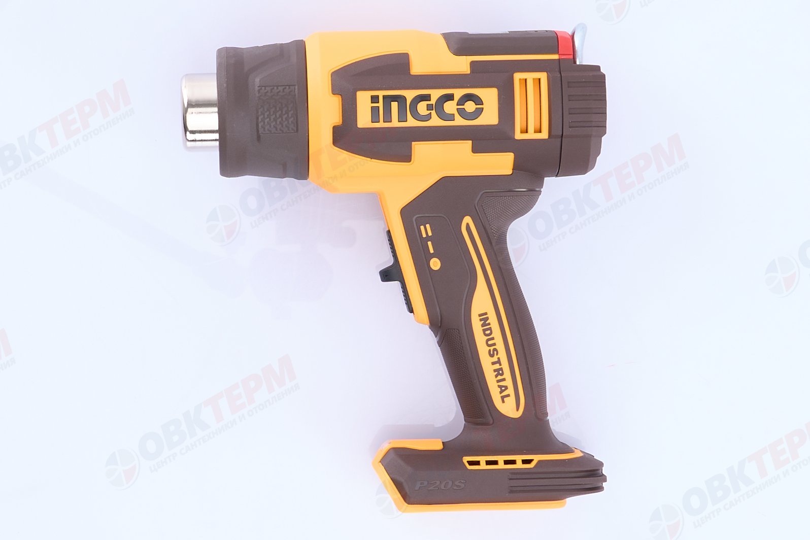 Фен строительный аккум. 20V MAX INGCO INDUSTRIAL (20В, 30-300/30-550°C, ЖК-дисплей, без АКБ и ЗУ) - миниатюра №10