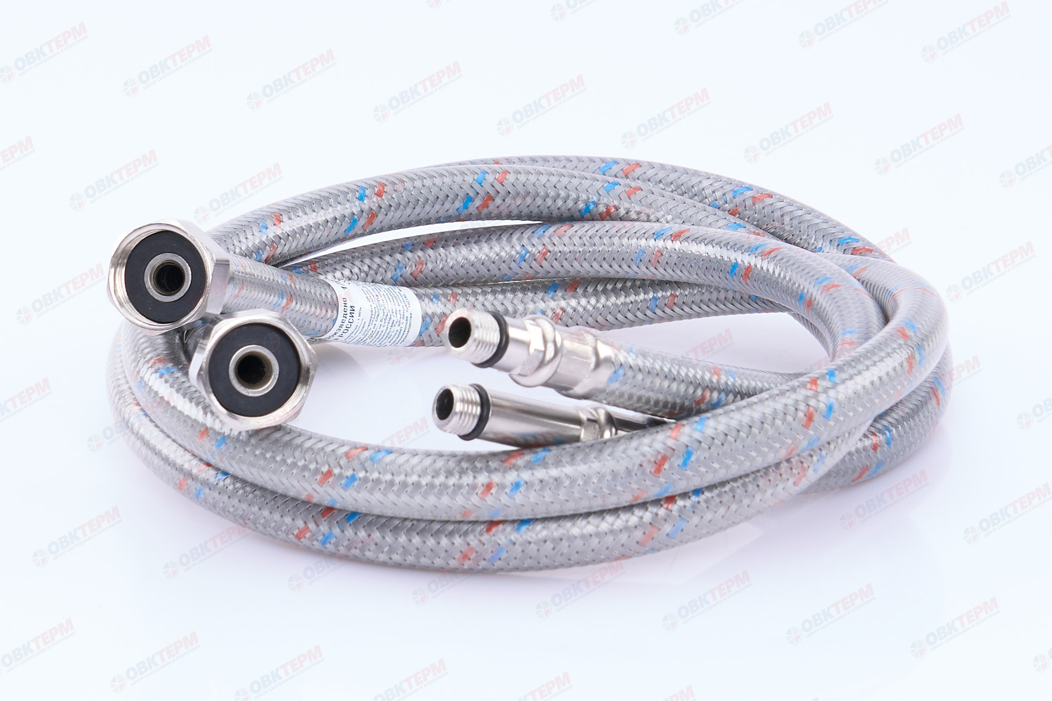 Шланг   1/2" игла,  в силикон. обмотке (пара)    100 см М10  "OVERCON"  (50шт/ящ) - Изображение №2