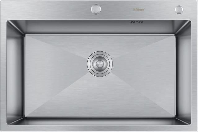 Мойка HOFFGER 7550S SATIN /сифон /1+3мм /750*500*210мм (8шт/ящ) - Изображение №1