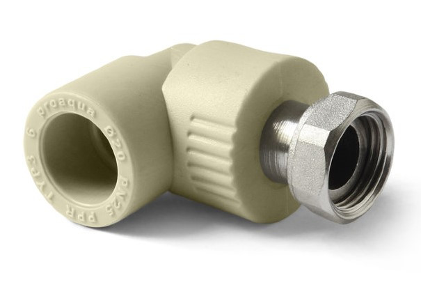 НВ СНГ 25 * 3/4" угловой   СЕРЫЙ   (PRO AQUA)    (100/20) - Изображение №1