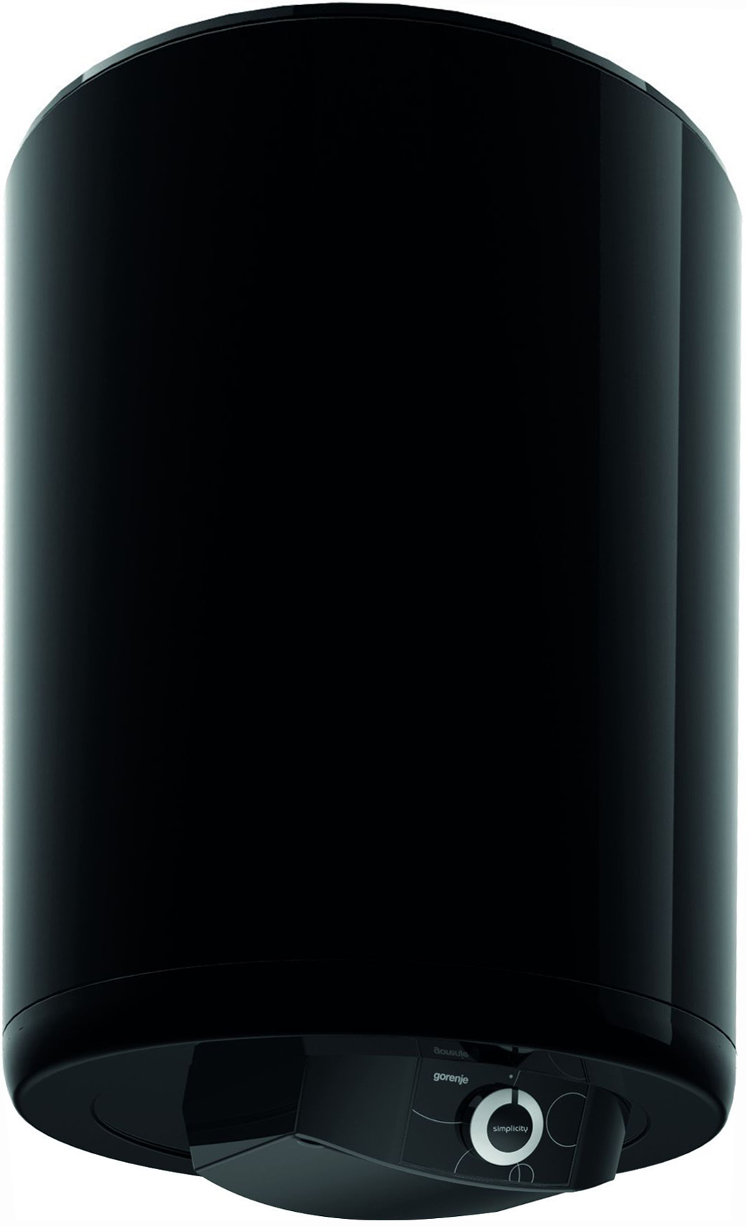Бойлер   Gorenje  GBFU  100 SIMB B6  (2 сухих тэна по 1 кВт, унив.монтаж,черный в94.8, ш45.4, г46.1) - Изображение №1