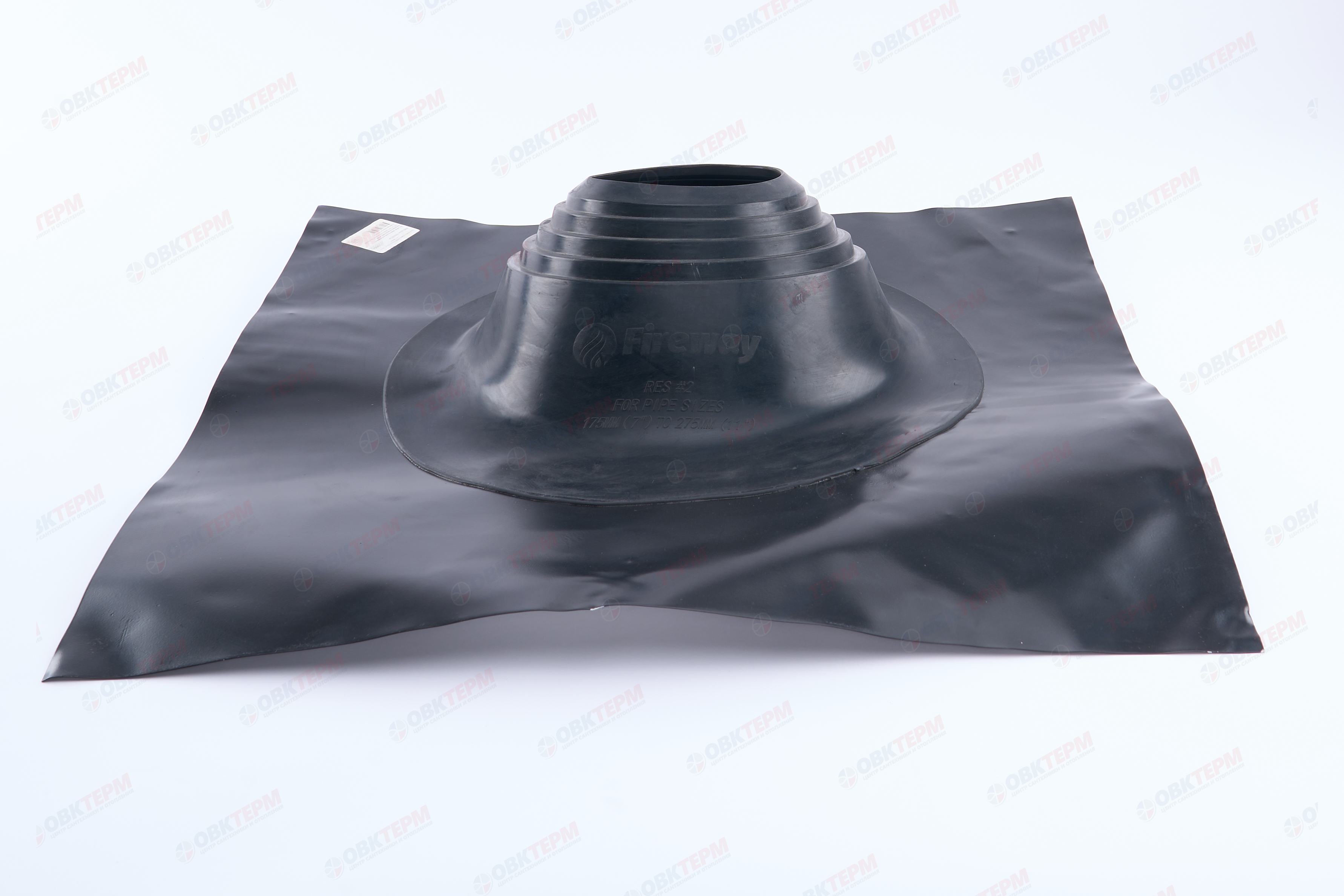 Уплотнительная манжета кровельная угловая №2 (203-280) EPDM черная - Изображение №2