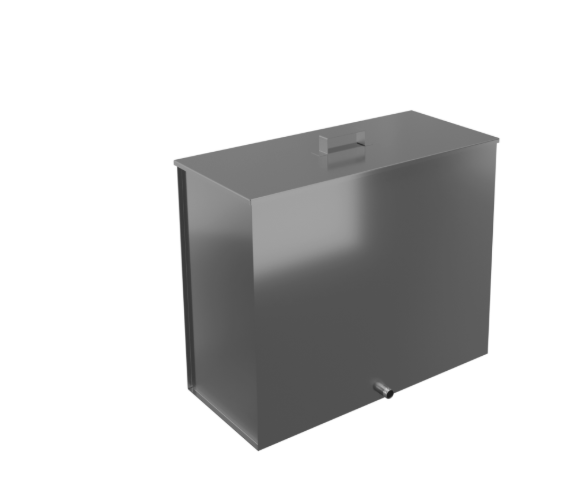 Бак "Ведуга" прямоугольный 80л 1/2  (AISI 201/0.8) - Изображение №1