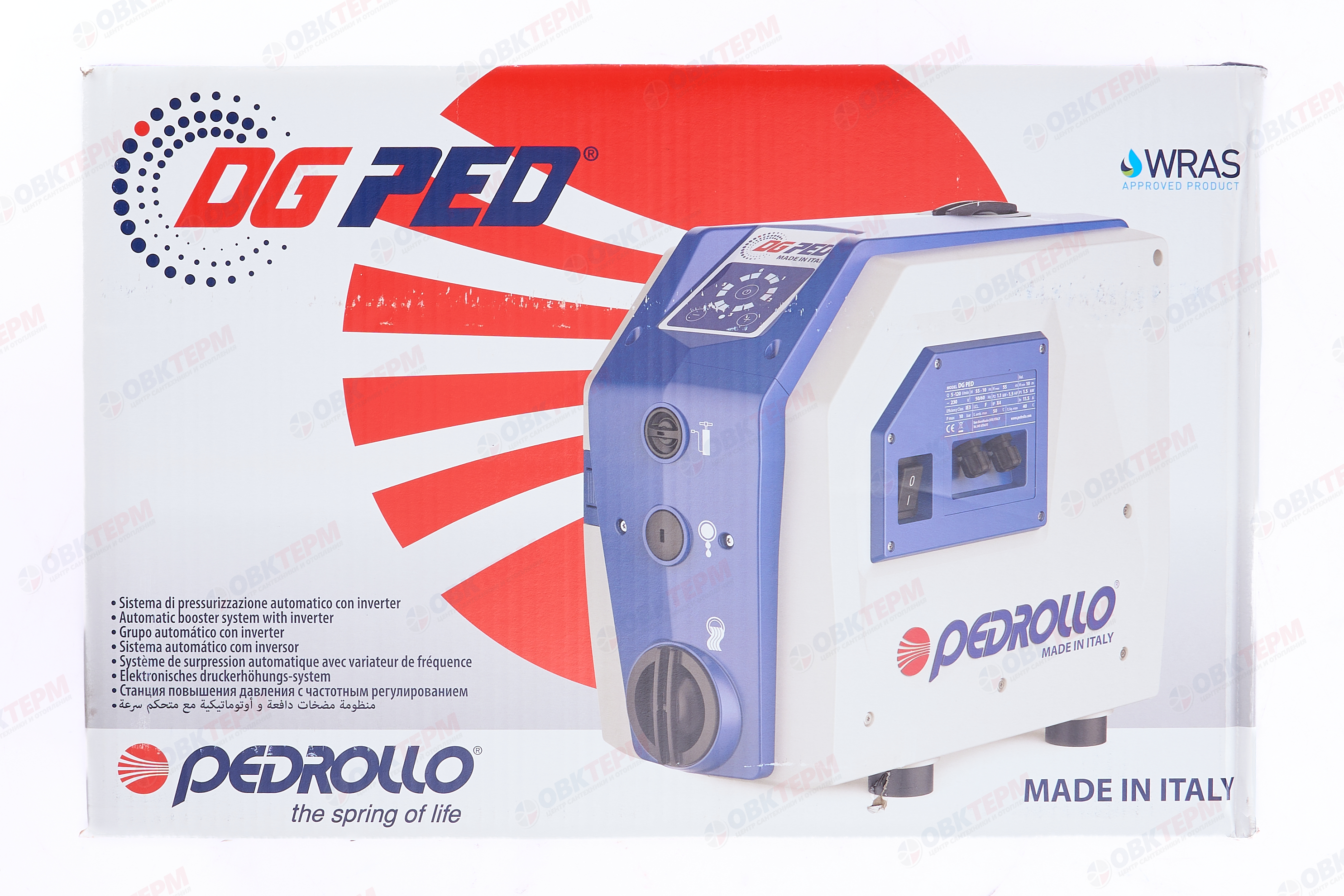 Станция насосная  DG PED (BLU) 3 Pedrollo   (0,75кВт/80л.м./55м.) с частотником - миниатюра №14