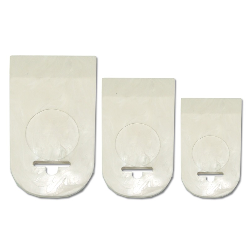 Набор шпателей резиновых 40, 60, 80 мм белые (3 шт) - Изображение №1