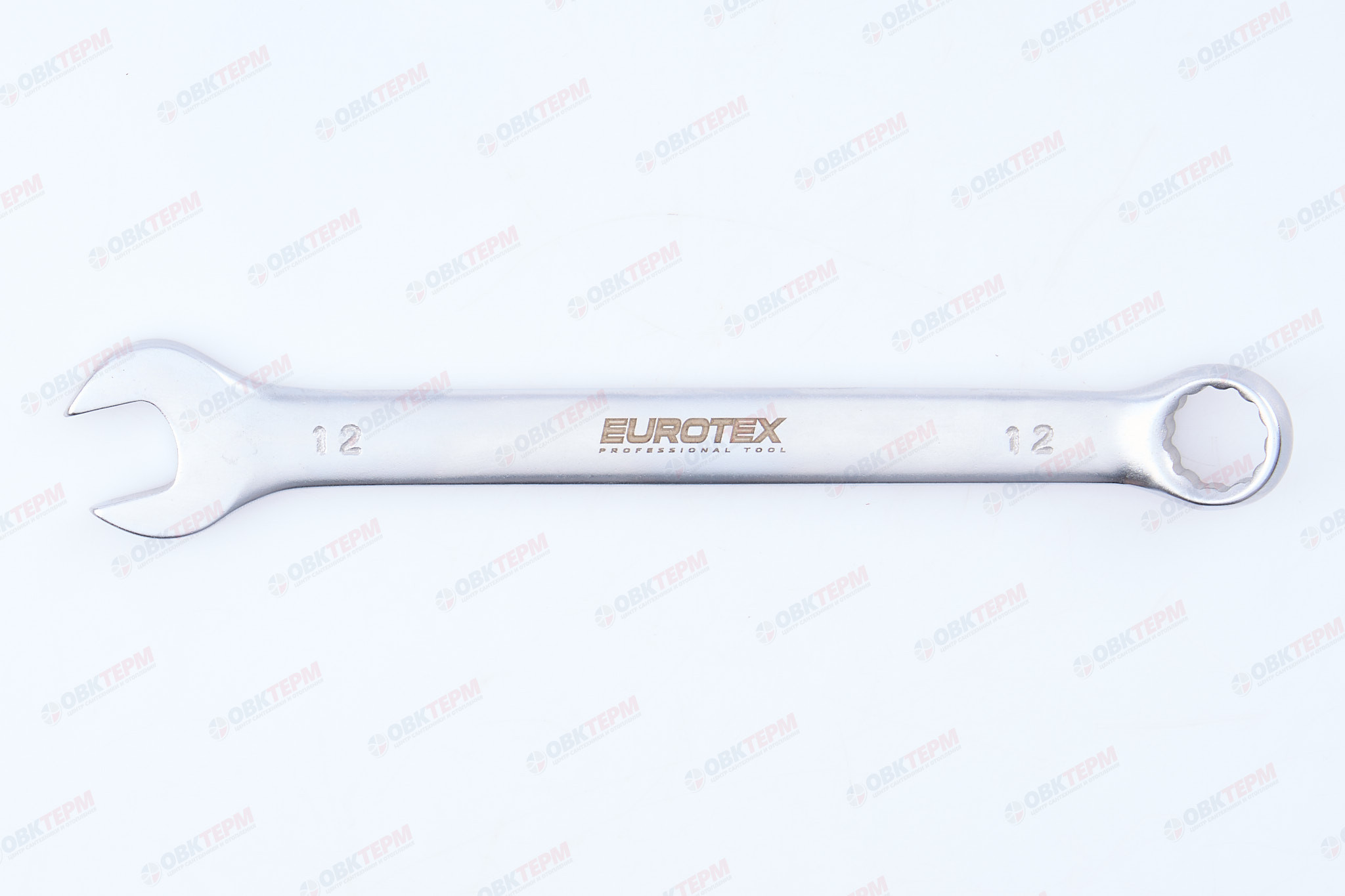 Ключ "EUROTEX" комбинированный CR-V 12 мм матовая полировка - Изображение №3