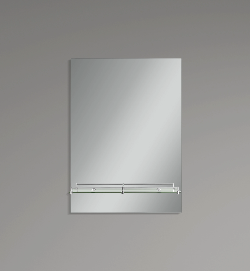 ZERIX SANSA MRZ05-50x70x10 Зеркало настенное прямоугольное с полкой - миниатюра №3