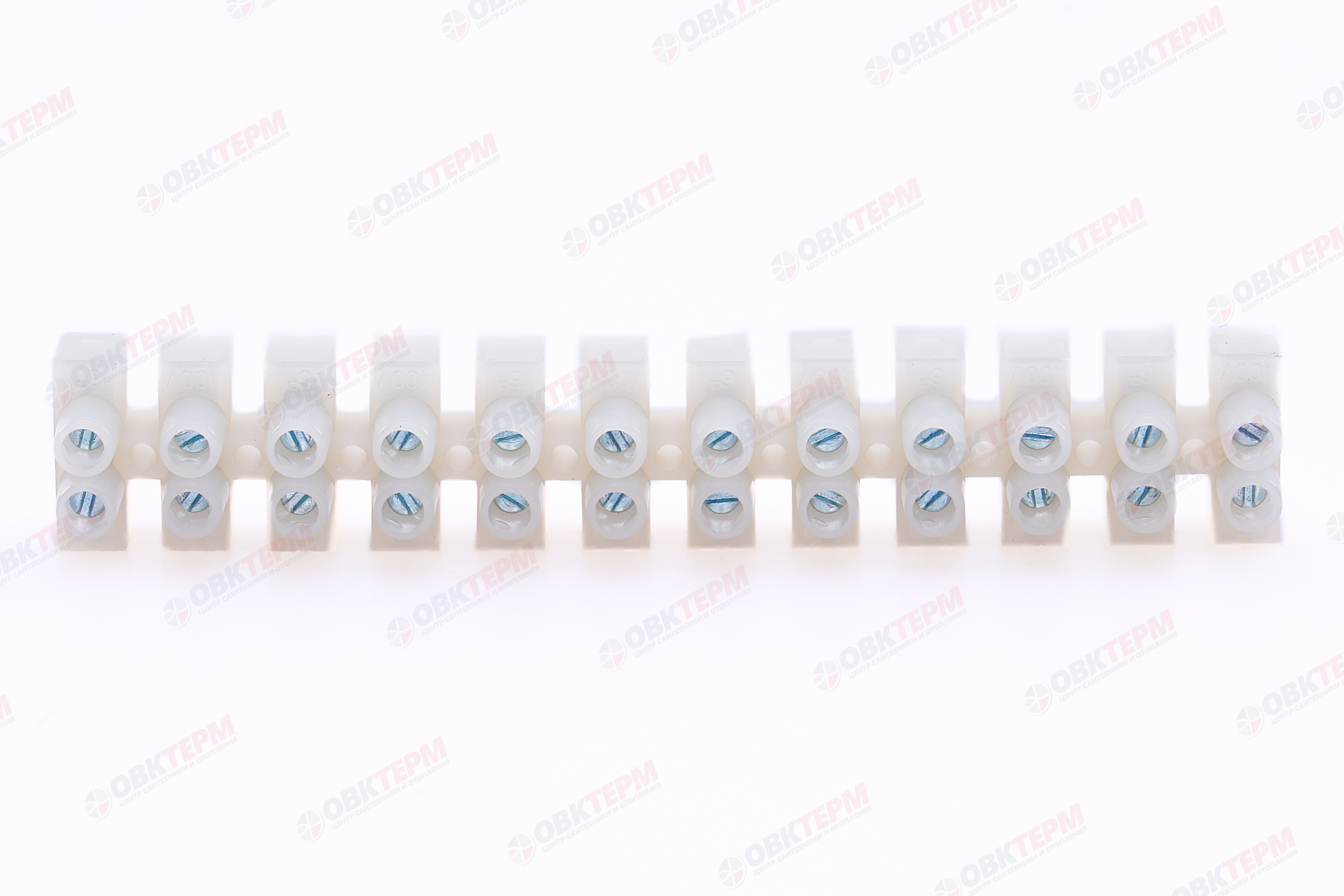 Колодка клеммная винтовая, линейка 12 штук, полиамид, STEKKER LD225-6A DIY - Изображение №5