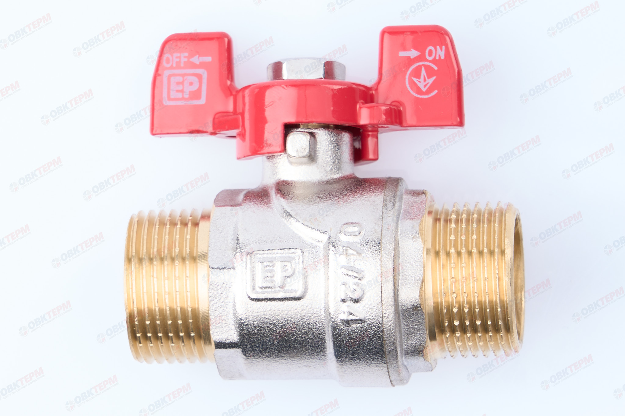 Кран шаровый     EUROPRODUCT      3/4"  НН   бабочка    (80 шт) - Изображение №1