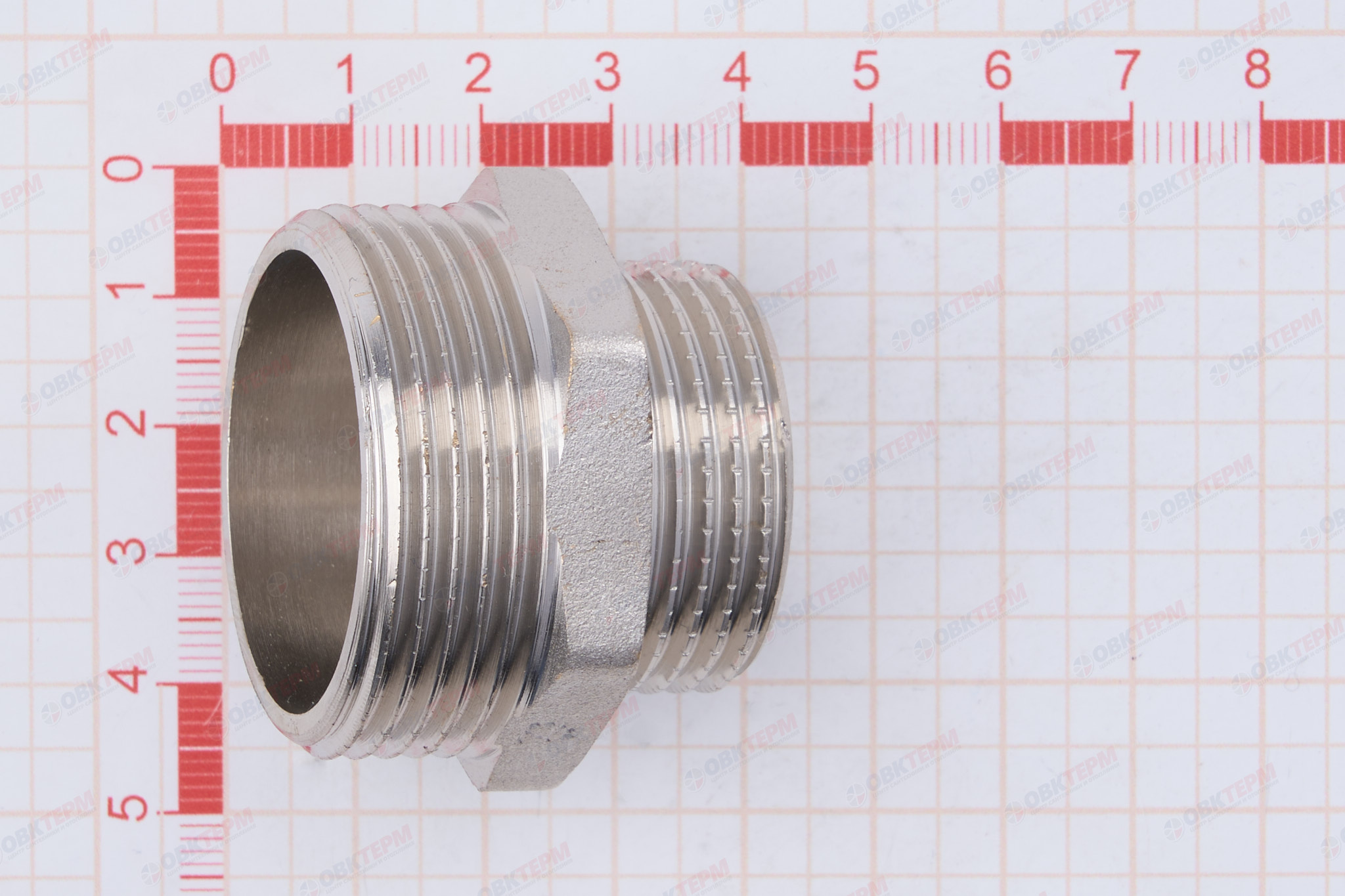 Ниппель  1 1/4" - 1"  Никель ZEISSLER                   (90/10) - миниатюра №6
