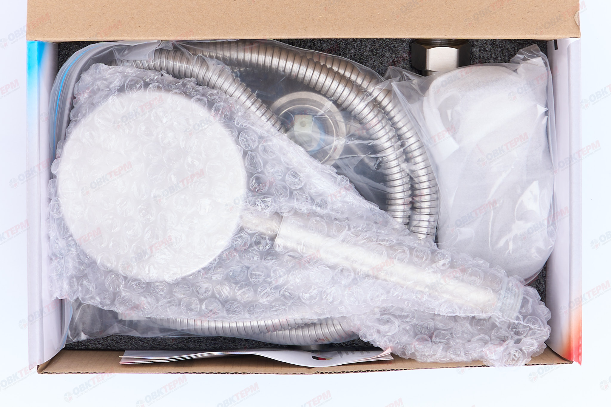 Смеситель д/ванны нерж/сталь MIXXUS FAN-142  (EURO) Ø40 (12 шт/ящ) - миниатюра №5