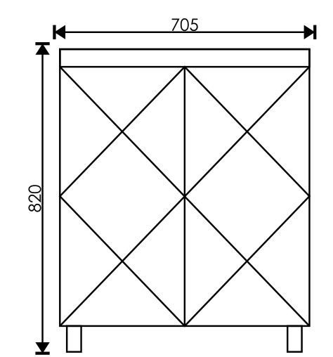Тумба EvaGold 70 "Pamela" (ум Фостер 700/ COMO 700) белый - миниатюра №2