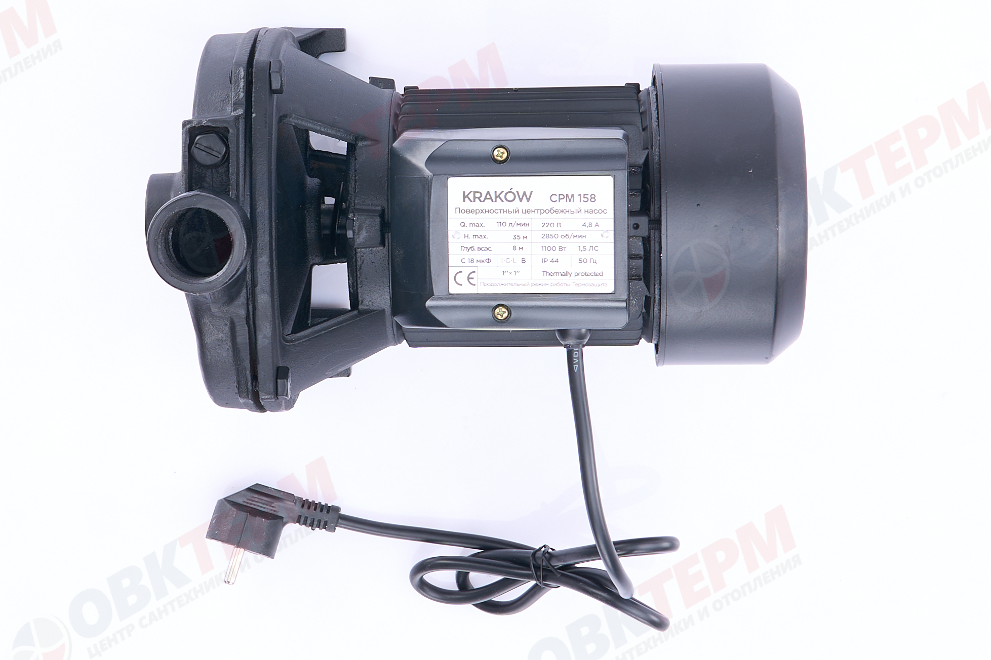 Насос центробежный  CPm  158  KRAKOW (1,1кВт/110л.м./35м.) - миниатюра №10