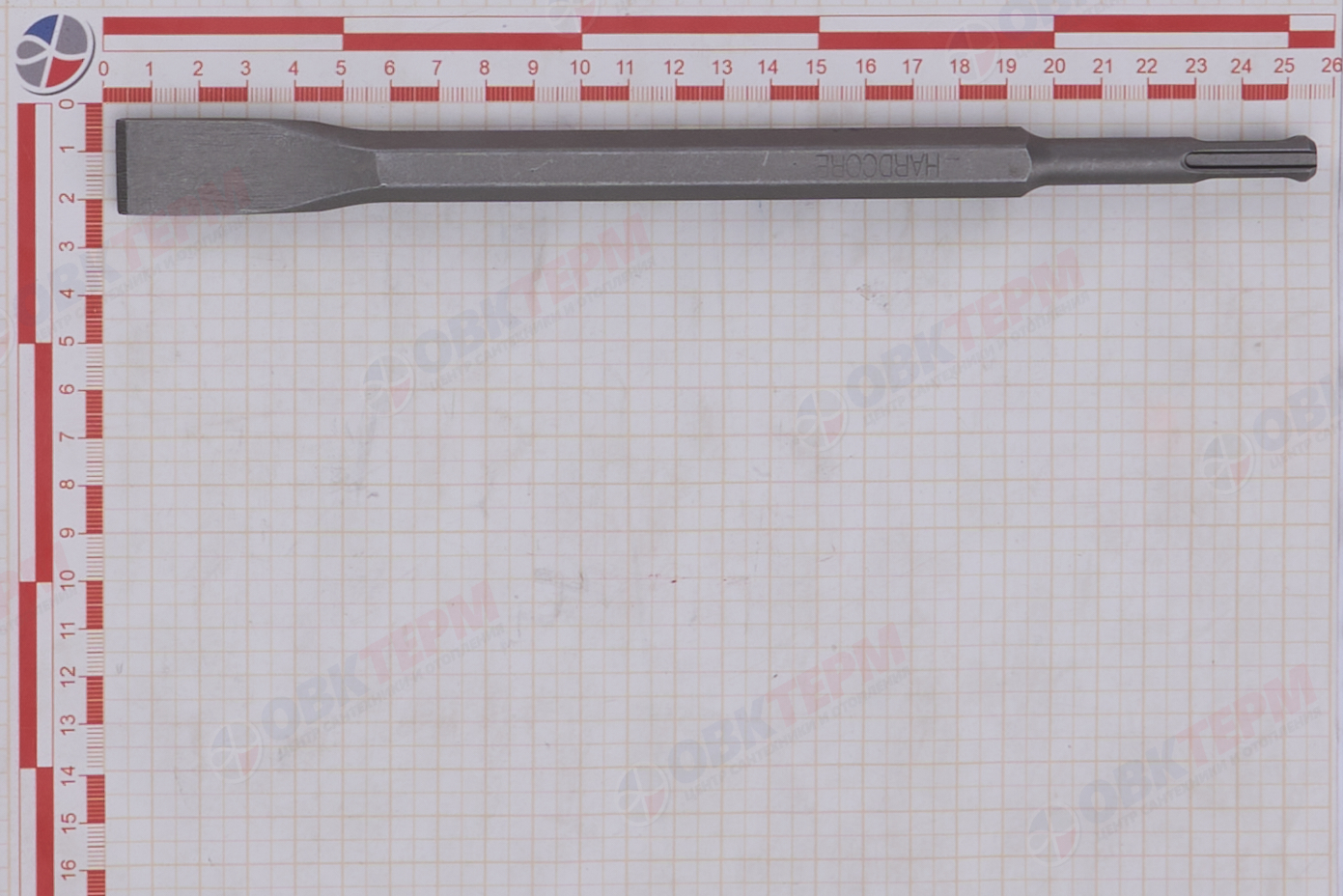 Зубило по бетону плоское SDS+ 20*250 мм Hardcore - Изображение №4