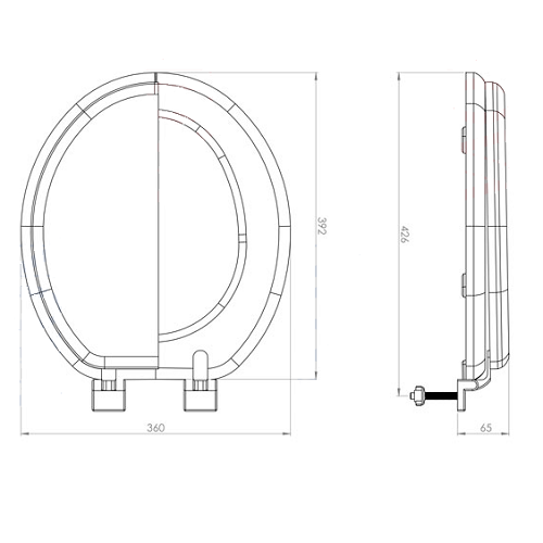 Сиденье для унитаза AQUA-Prime FLAT 0501 белый (1/16) - миниатюра №2