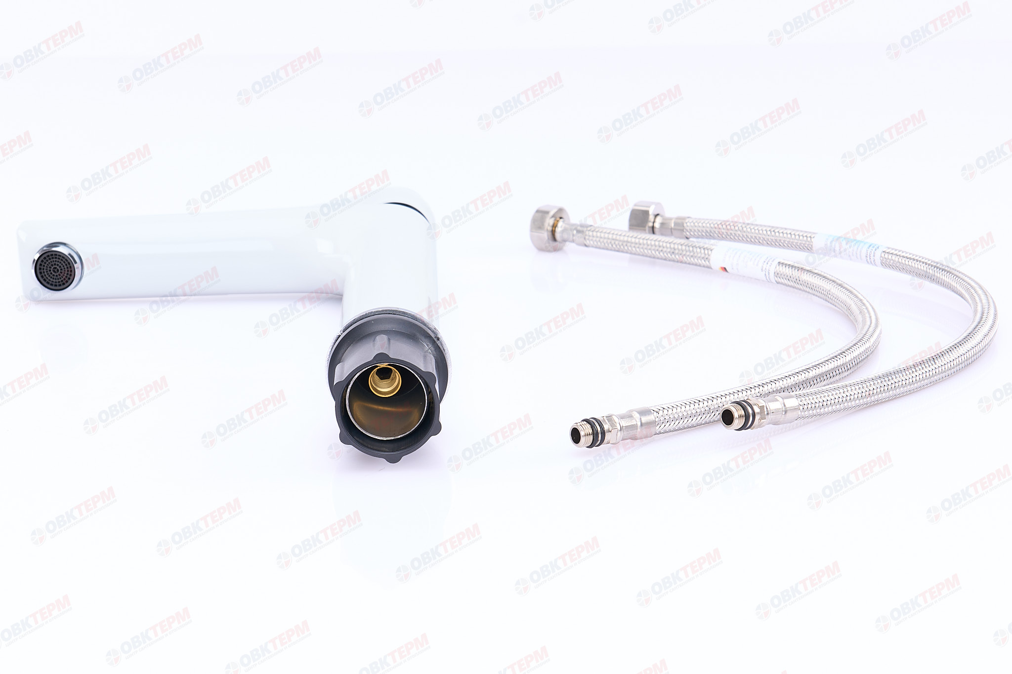 Смеситель д/умывальника MIXXUS PREMIUM EVA 001 HIGH (WHITE) Ø35  (10 шт/ящ) - миниатюра №5