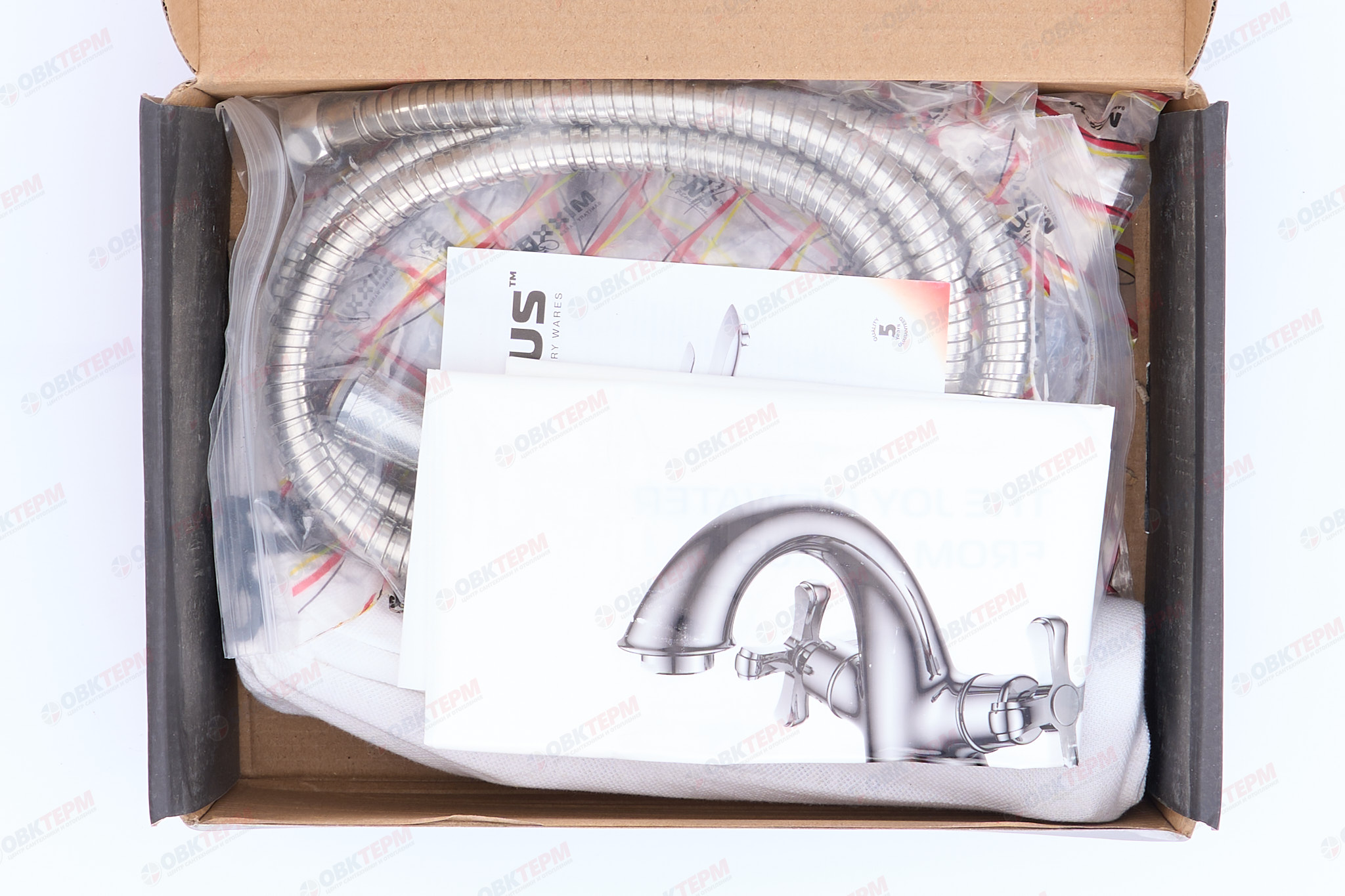 Смеситель д/ванны корот. MIXXUS PREMIUM ADAM 009 BUTTON Ø35 (8 шт/ящ) - миниатюра №5