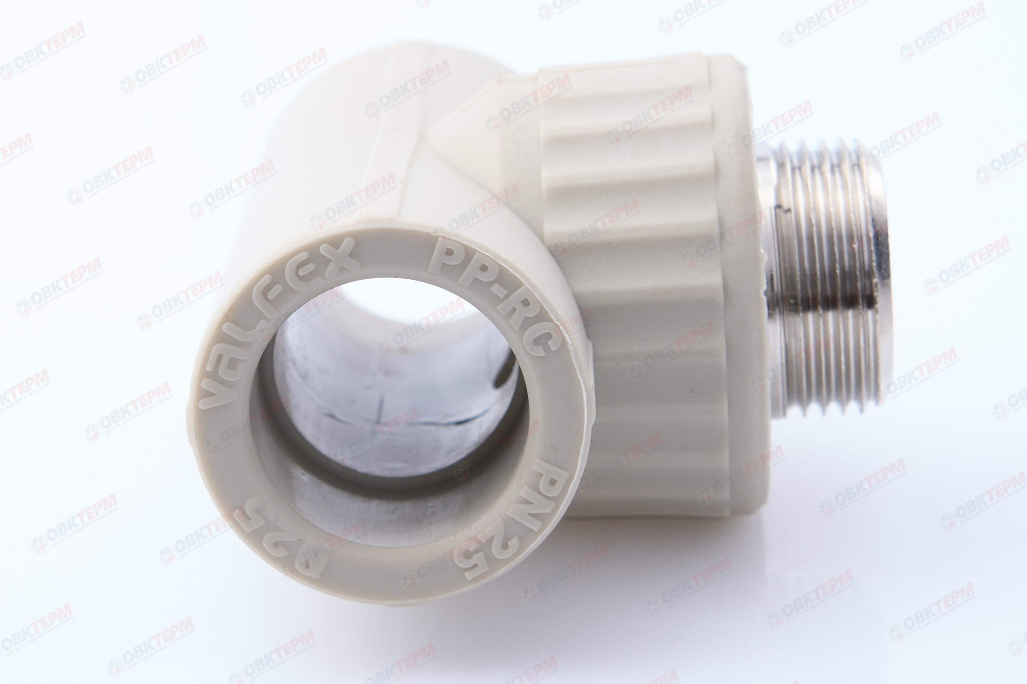 Тройник с МРН  25 * 3/4"      (VALFEX)  серый  (45/15) - Изображение №3