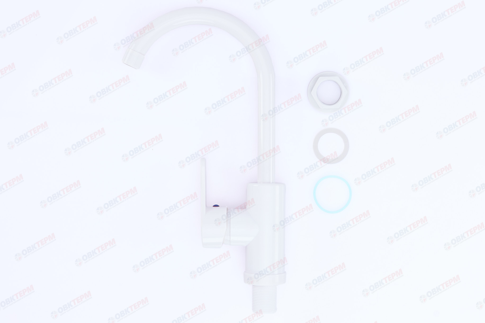 Смеситель д/кухни PLAMIX DIEGO-011 White (без подводки) (20 шт/ящ) - Изображение №4