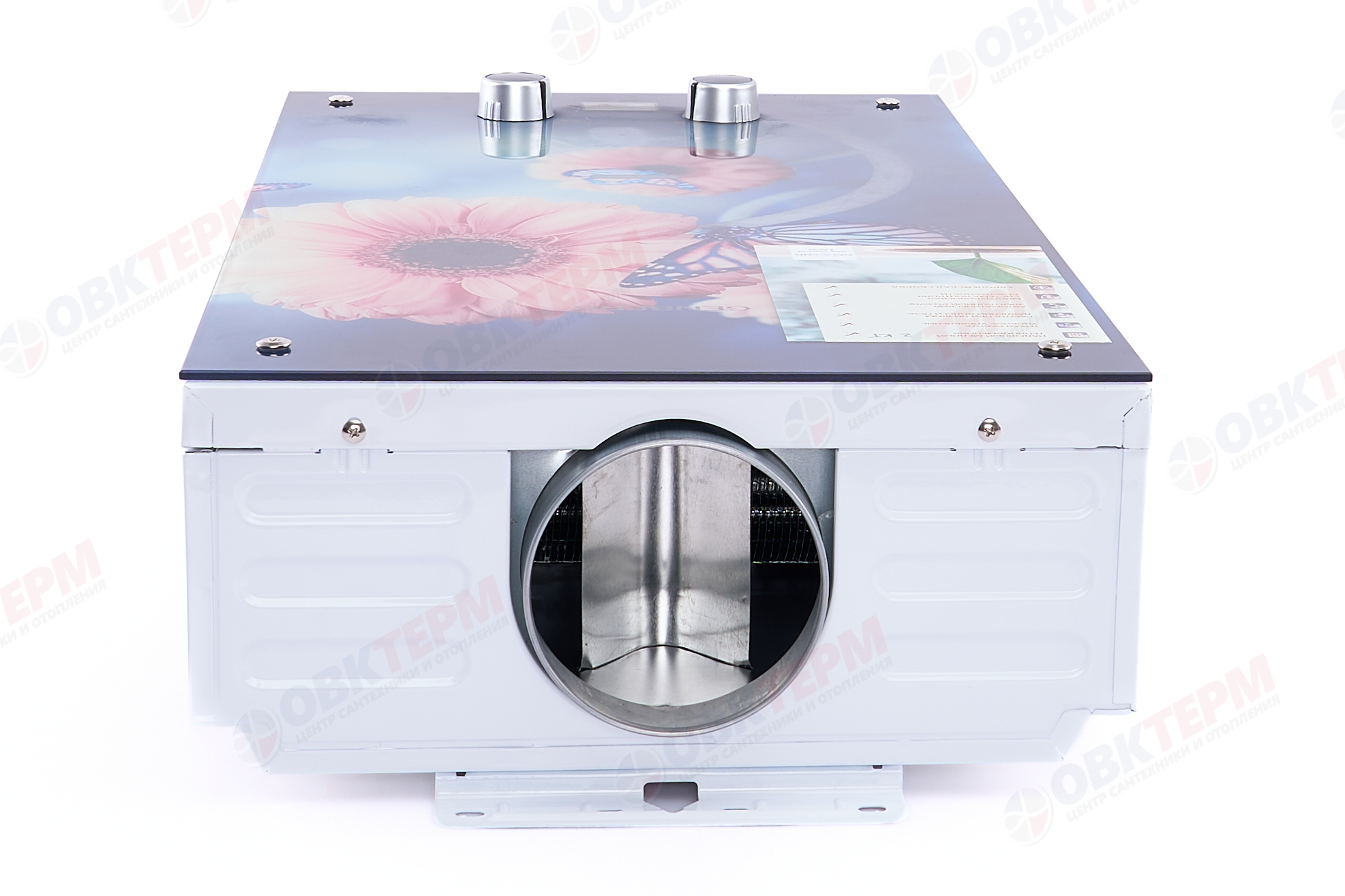 Колонка газовая  GENBERG 210.01 ДЕКОР-ЕКО 10л. ЦВЕТЫ  (ШxВxГ) (ШxВxГ) 340x590x150 мм - Изображение №2