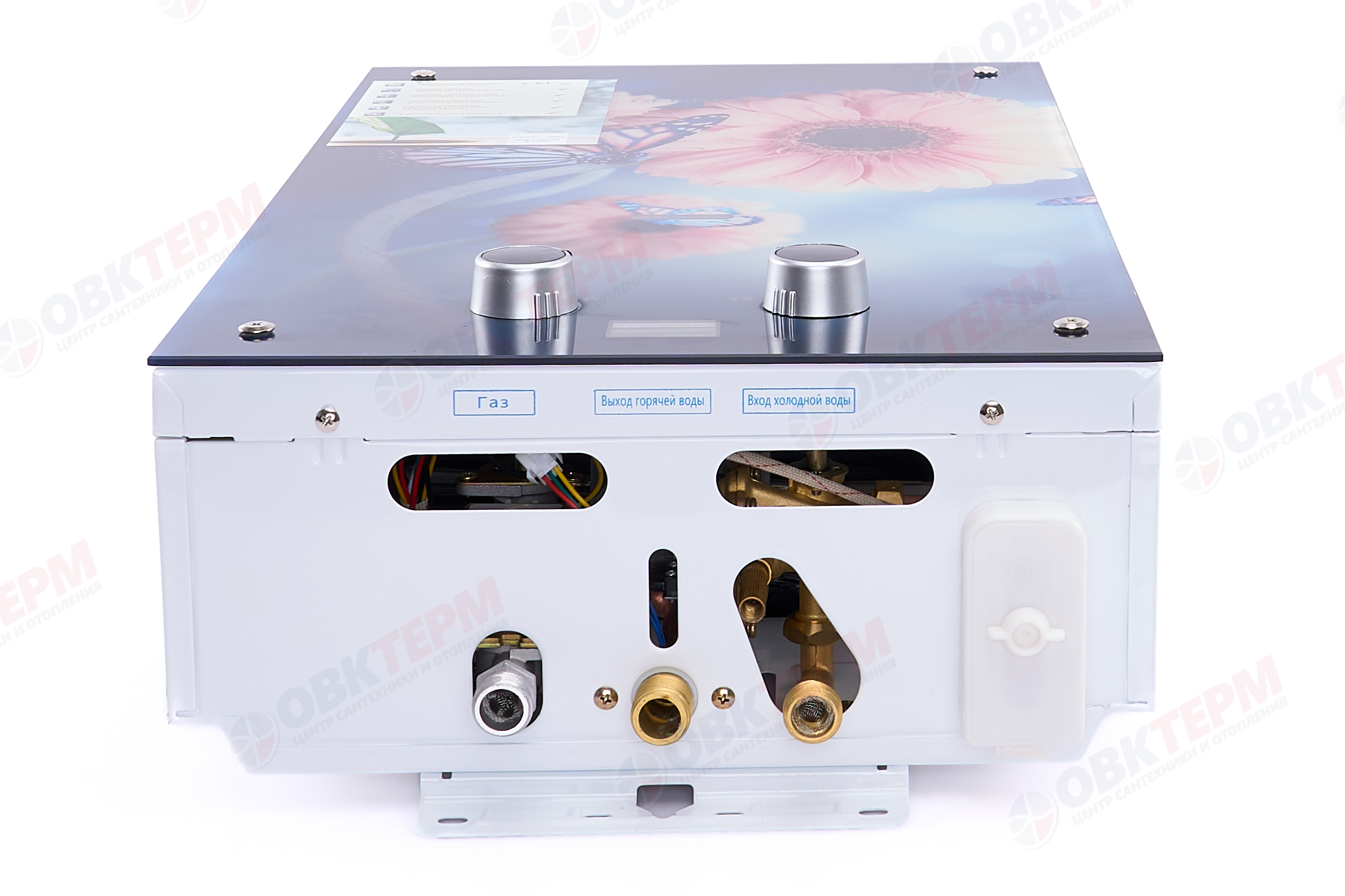 Колонка газовая  GENBERG 210.01 ДЕКОР-ЕКО 10л. ЦВЕТЫ  (ШxВxГ) (ШxВxГ) 340x590x150 мм - Изображение №4