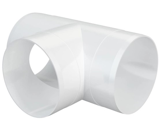 Тройник круглый d125 пластик (14шт/уп) Эра - Изображение №1