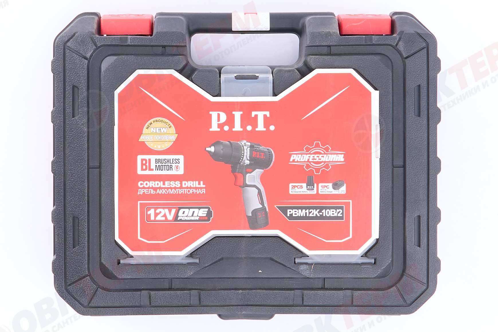 Дрель-шуруповерт аккум. Б/Щ 12V P.I.T. X-DRIVER PBM12К-10В/2 OnePower (2АКБ, ЗУ) - миниатюра №9