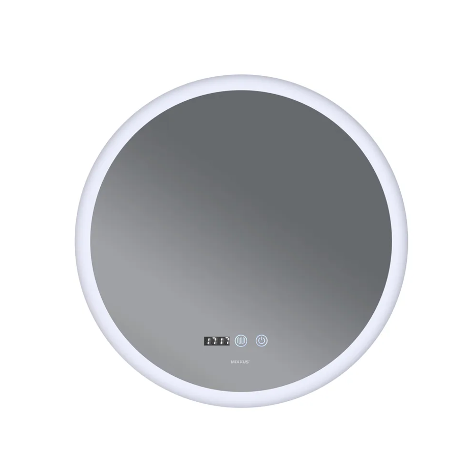 MIXXUS PLAIN MC10-60 Зеркало с LED Touch, Anti-fog, димером, регулятором яркости, часами - Изображение №4